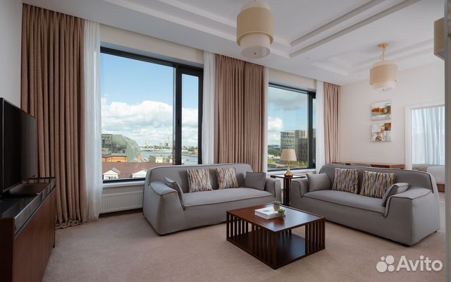 

2-к. квартира в апарт-отеле, 45 м², 2 кровати