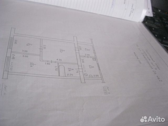 3-к квартира, 45.4 м², 1/1 эт.