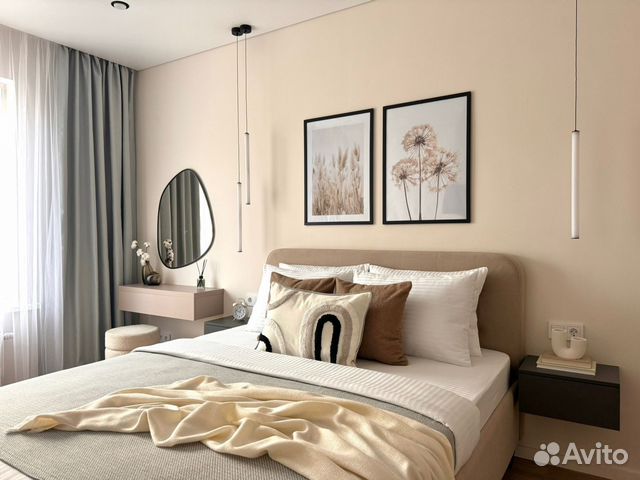 

1-к. квартира, 46 м², 2 кровати