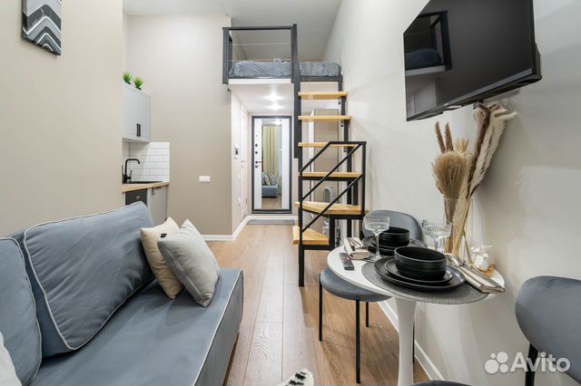 

Квартира-студия, 22 м², 2 кровати