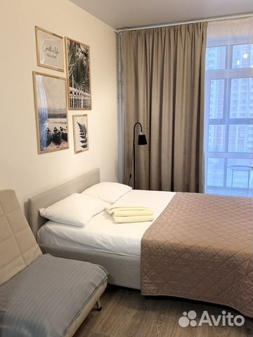 

Квартира-студия, 25 м², 2 кровати