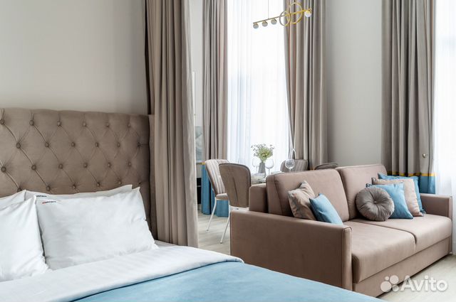 

1-к. квартира, 40 м², 2 кровати