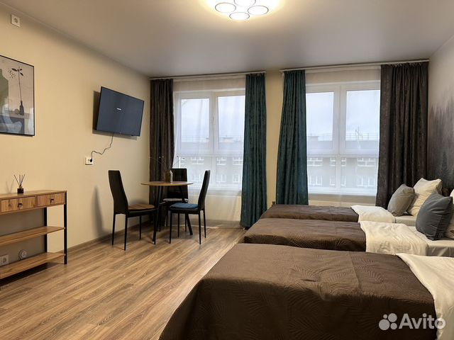 

Квартира-студия, 28 м², 3 кровати