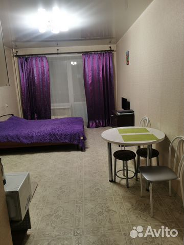 

Квартира-студия, 27 м², 2 кровати
