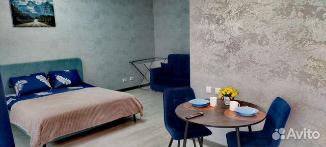 

Квартира-студия, 35 м², 2 кровати