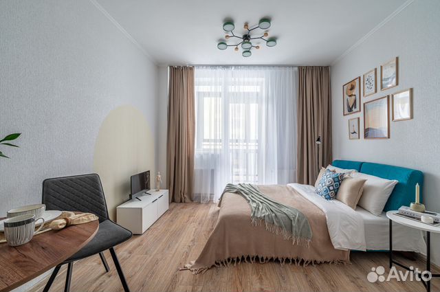 

Квартира-студия, 29 м², 2 кровати