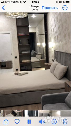 

1-к. квартира, 60 м², 3 кровати
