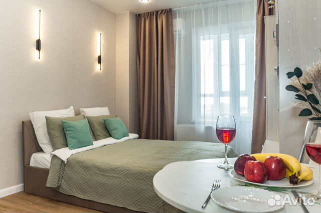 

Квартира-студия, 27 м², 1 кровать