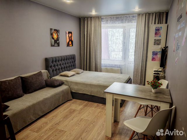 

Квартира-студия, 23 м², 2 кровати