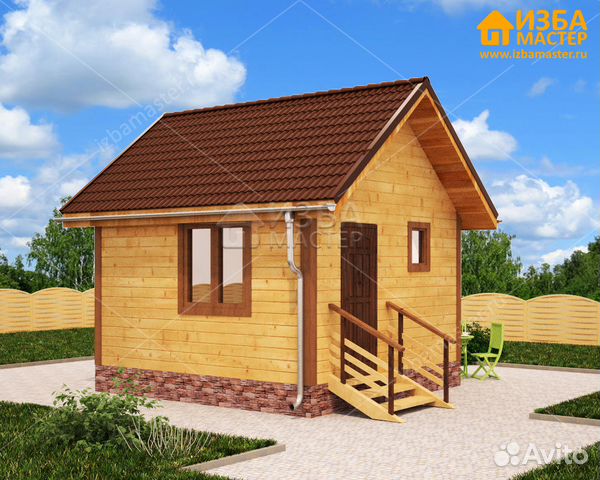 Баня комплект из бруса 4х4 м + строительство бани Баня комплект из бруса 4х4 м + строительство бани