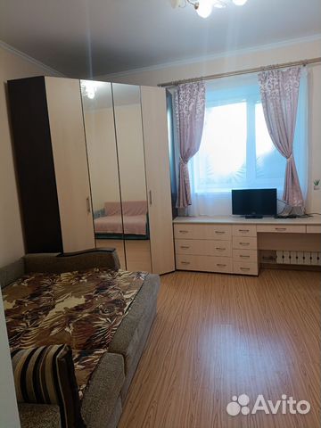 

1-к. квартира, 33,5 м², 2 кровати