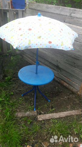 Детский столик с зонтом+ стул