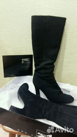 Сапоги замшевые зимние Alba 38р