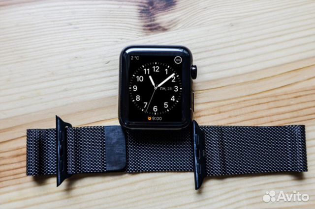 Ремешок для apple watch миланская петля черный