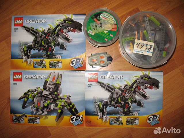 Lego Creator 4958 3 в 1 монстр Дино Lego Creator 4958 3 в 1 монстр Дино