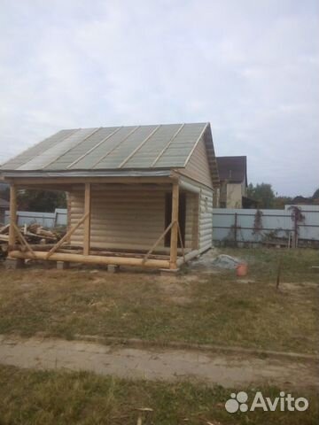 Сруб 4х6+3 с открытой террасой рубка в лапу