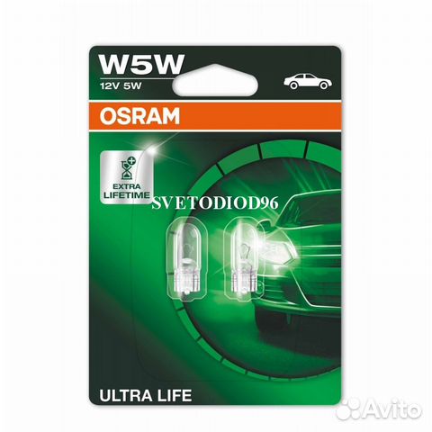 Osram ultra life (W5W, 2825ULT-02B) Osram ultra life (W5W, 2825ULT-02B)