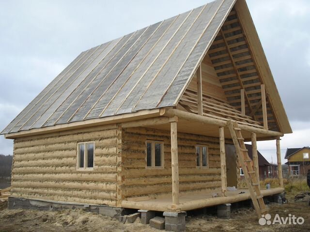 Сруб дома 6х8+2 из рубленного бревна Сруб дома 6х8+2 из рубленного бревна
