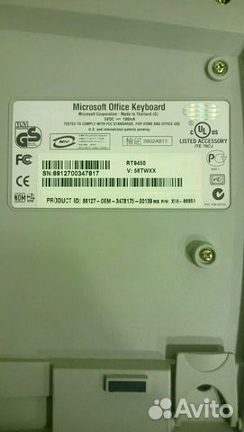 Клавиатура Microsoft Office Keyboard