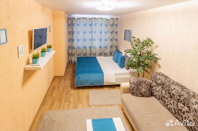 

1-к. квартира, 40 м², 2 кровати