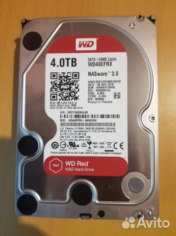 Жесткий диск Western Digital WD Red 4 TB