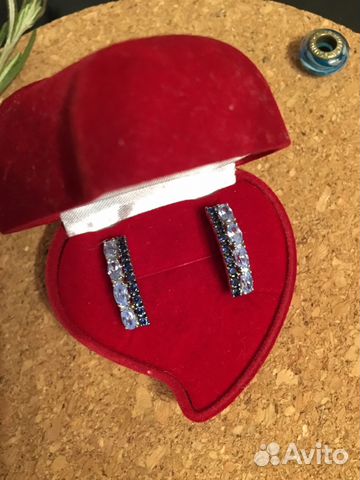 Серебрянные серьги с фианитами Серебрянные серьги с фианитами