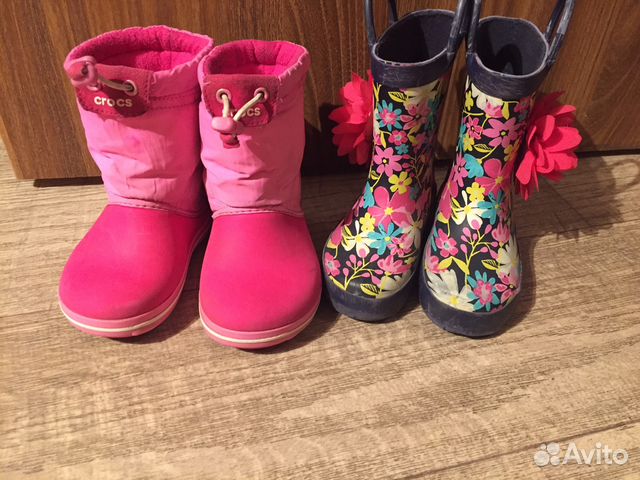 Crocs сапоги и резиновые сапожки,23 р-р Crocs сапоги и резиновые сапожки,23 р-р