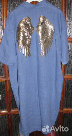 Италия.100лен.Потрясающ.туника Италия.100лен.Потрясающ.туника