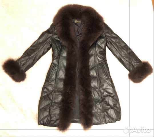 Зимний кожаный пуховик/пальто Acasta Зимний кожаный пуховик/пальто Acasta