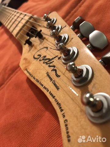 Godin (USA) +чехол+ремень+провод+стойка Godin (USA) +чехол+ремень+провод+стойка