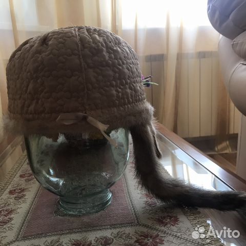 Женская норковая шапка