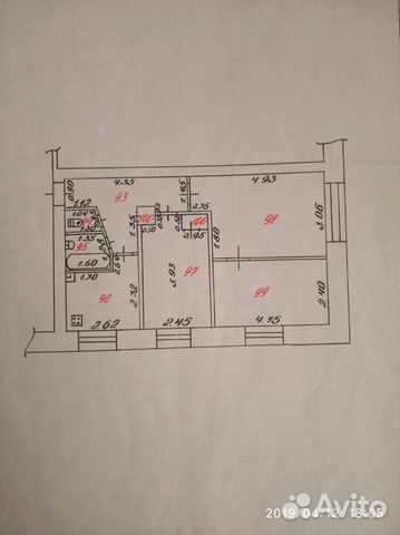 3-к квартира, 49 м², 3/5 эт.