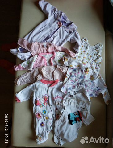 Пакет детских вещей на девочку