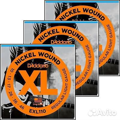 Струны для электрогитары 10-46 D'addario EXL110-3D