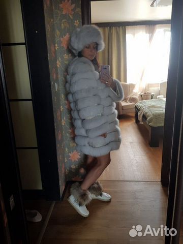 Шуба из песца