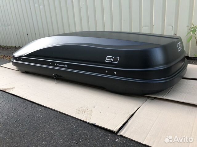 Автобокс Магнум 390 Чёрный карбон быстросъём №321 Автобокс Магнум 390 Чёрный карбон быстросъём №321