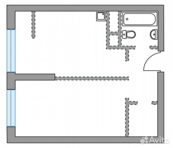 1-к квартира, 38.5 м², 24/24 эт.