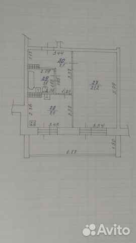 1-к квартира, 40.7 м², 2/5 эт.