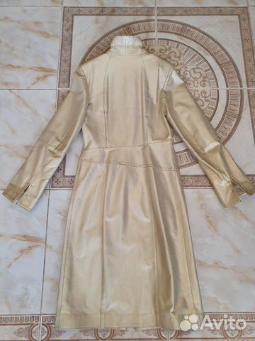 Плащ кожаный La Reine Blanche 44 Плащ кожаный La Reine Blanche 44