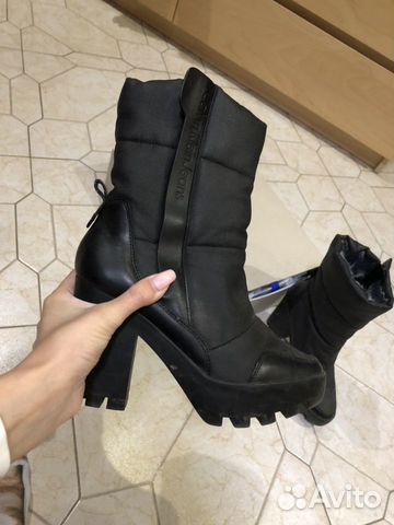 Сапоги Calvin Klein оригинал чёрные женские Сапоги Calvin Klein оригинал чёрные женские