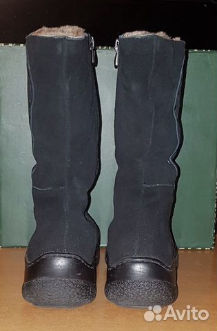 Сапоги замшевые, р.38