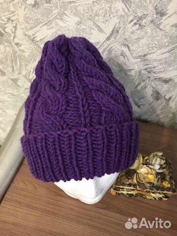 Шапка вязанная ручная работа
