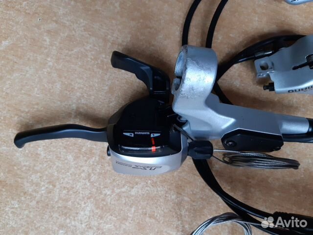 Тормоза гидравлика + манетки Shimano Deore XT