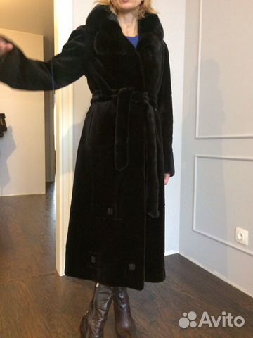 Шикарная шуба из стриженной норки Шикарная шуба из стриженной норки