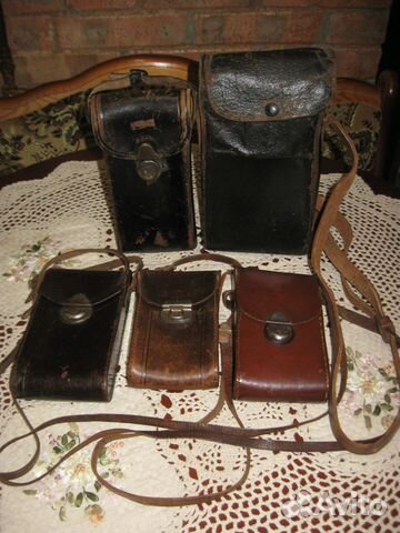 Антикварные кофры к фотоаппаратам кожа Европа США