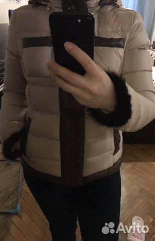 Куртка с мехом норки зимняя