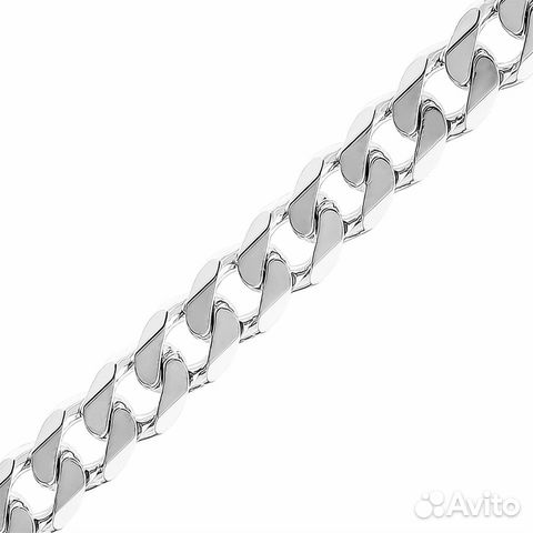 Серебряная цепь родированая, плетение Панцирное, ш Серебряная цепь родированая, плетение Панцирное, ш