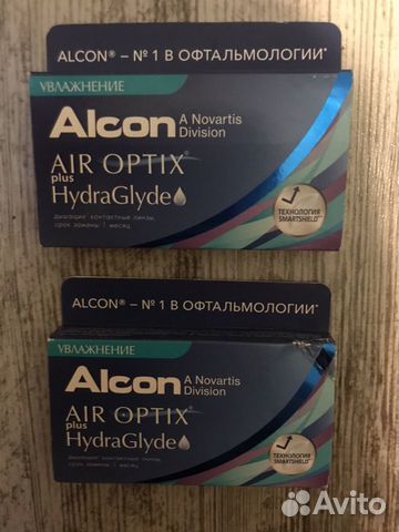 Линзы Alcon Air Optix Hydraglyde на - 1,75