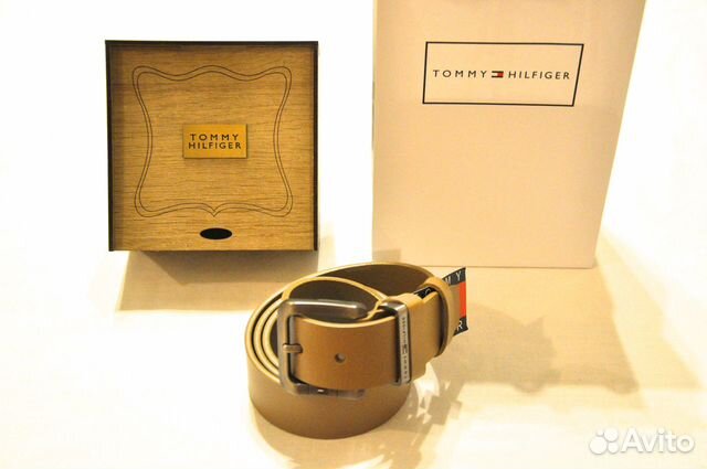 Мужской ремень / Tommy Hilfiger / новый (бежевый)