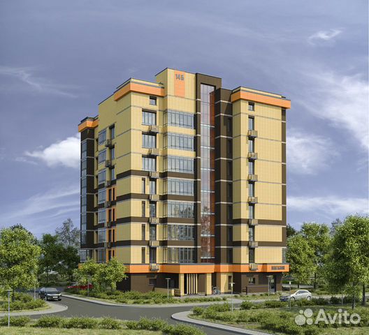 2-к квартира, 68.7 м², 4/6 эт.